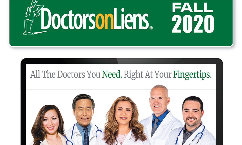 Doctors on Liens Map - Fall 2020